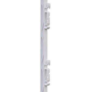 Plastový stĺpik pre elektrický ohradník, dĺžka 157 cm, 12 očiek, biely