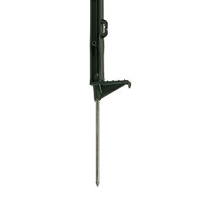 Plastový stĺpik pre elektrický ohradník, dĺžka 70 cm, 5 očiek, tmavozelený
