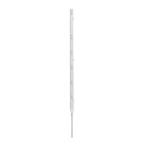 Plastový stĺpik pre elektrický ohradník, dĺžka 86 cm, 6 očiek, biely