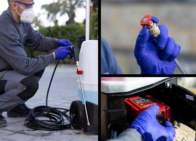 Pojazdný akumulátorový postrekovač Pulmic Industrial 35