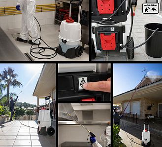 Pojazdný akumulátorový postrekovač Pulmic Industrial 35