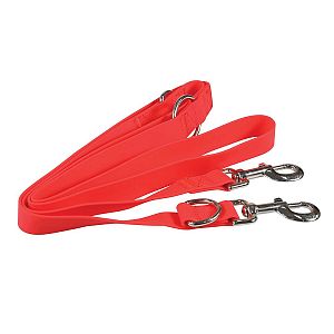 Prepínateľné vodítko pre psa PVC, 2 m, čierna / červená