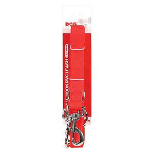 Prepínateľné vodítko pre psa PVC, 2 m, čierna / červená