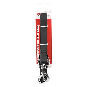 Prepínateľné vodítko pre psa PVC, 2 m, čierna / červená