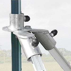 Profi set inteligentný elektrický ohradník pre kone 120 ks kovových T-stĺpikov 182 cm, RF zdroj 2 J