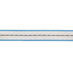 Reflexná páska na elektrický ohradník, šírka 20 mm, bielo-modrá, dĺžka 200 m
