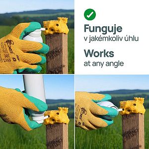 Sada pachový ohrada – na preventívnu ochranu pozemku pred medveďom až do 800 m – 1 ks PU peny + 1 ks koncentrátu