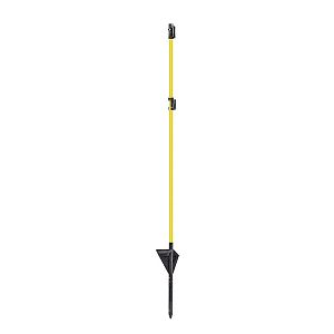 Sklolaminátová tyč na elektrický ohradník 110 cm s pätkou a hrotom, 2 izolátory
