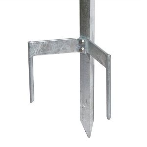 Univerzálny kovový stĺpik pre elektrický ohradník, pozinkovaný, dĺžka 120 cm