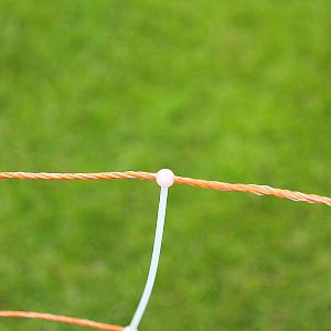 Vyztužená oranžová síť STANDARD pro elektrický ohradník pro ovce, kozy, výška 90 cm, 50 m, 1 hrot
