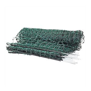 Zelená síť STANDARD pro elektrický ohradník pro psy, králíky, kočky, výška 65 cm, 25 m, 1 hrot
