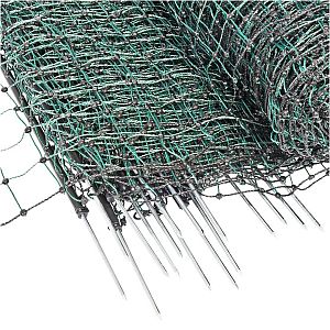 Zelená síť STANDARD pro elektrický ohradník pro psy, králíky, kočky, výška 65 cm, 25 m, 1 hrot