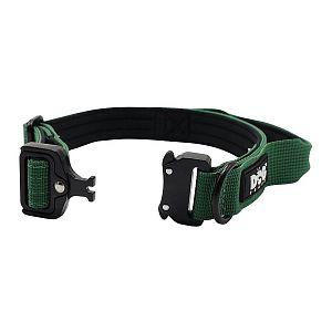 Zelený taktický obojek pro psy K9, praktická rukojeť, S - XL