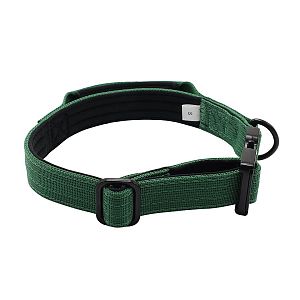 Zelený taktický obojok pre psov K9, praktická rukoväť, S - XL