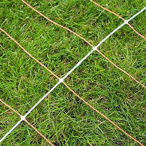 Zosilnená oranžová sieť STANDARD pre elektrický ohradník pre ovce, kozy, výška 90 cm, 50 m, 1 bodec