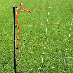 Zosilnená oranžová sieť STANDARD pre elektrický ohradník pre ovce, kozy, výška 90 cm, 50 m, 1 bodec