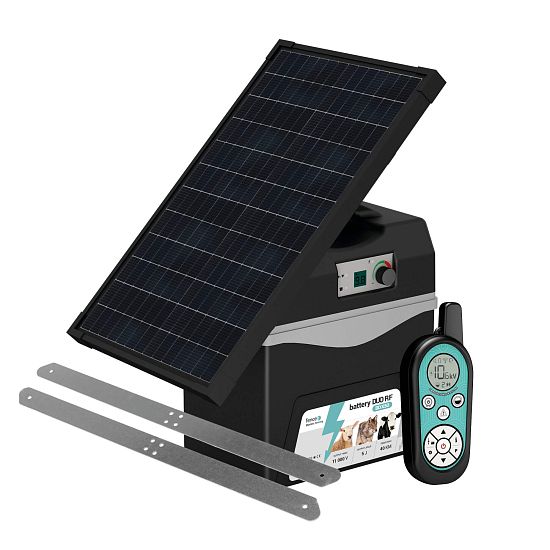 Bateriový RF zdroj fencee battery DUO RF BDX50 s ovladačem + solární panel 30 W + konzole