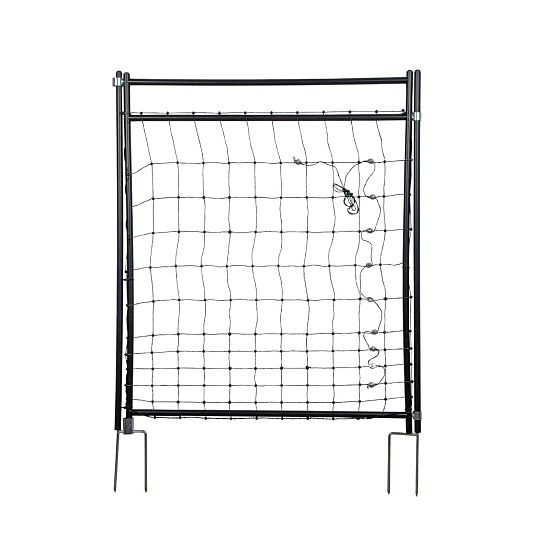 Branka k síti pro elektrický ohradník, výška 110 cm, šířka 86 cm, dvojitý hrot