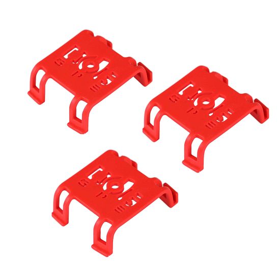 Červený fixačný klip pre DOG GPS mini - 3 ks