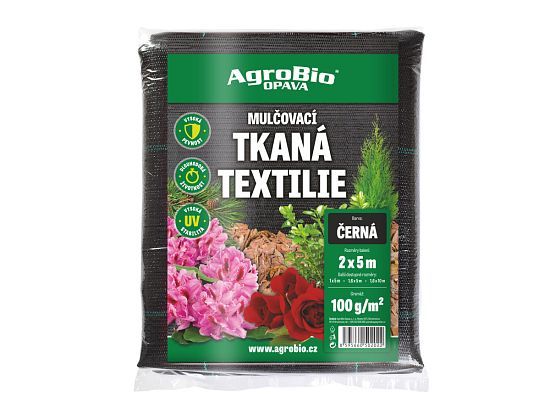 Čierna tkanina 100 g/m2 - 2x5 m