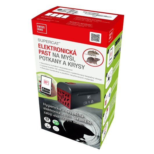 Elektronická past na myši, potkany a krysy SuperCat