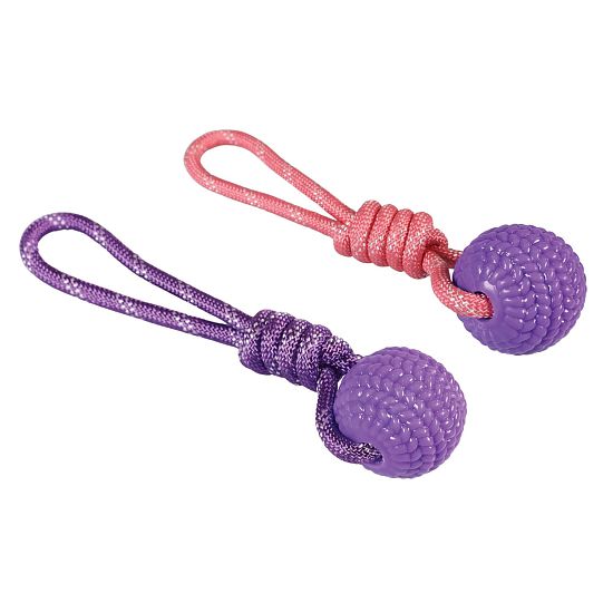 Hračka pre psov s balónikom z TPR, 33 cm, ružová / fialová