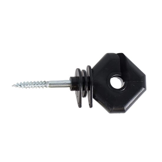 Hranatý izolátor pre elektrické ohrady, pre lanká, laná a drôty – 25 ks