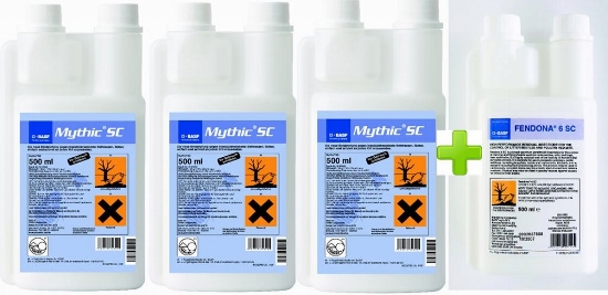 Insekticíd Mythic 10 SC + reziduálny insekticíd Fendona Pack ( 3 × 0,5 l + 1 × 0,5 l)