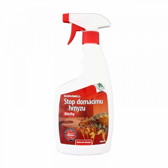 Insekticídny sprej na blchy Karakill Stop domácemu hmyzu Akcia 5 + 1 ZADARMO