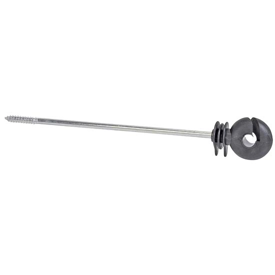 Izolátor k elektrickému ohradníku pro lanka, lanka, pásky, s dlouhým vrutem 220 mm - 10 ks