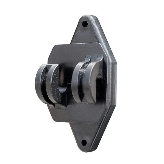 Izolátor pre elektrický ohradník, pre drôt, lano a kábel do 8 mm na klinec alebo skrutku - 10 ks
