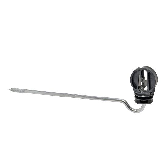 Izolátor so zakrivenou podperou 20 cm pre prednastavené elektrické ohradníky a pásky do 20 mm - 10 ks