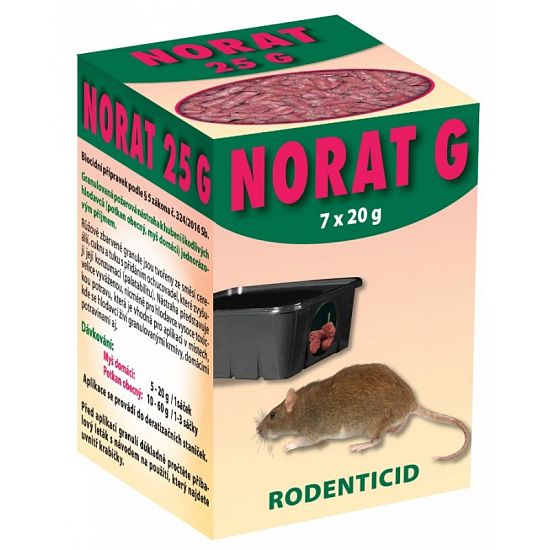 Jed na hlodavce NORAT 25 G - 7x20g