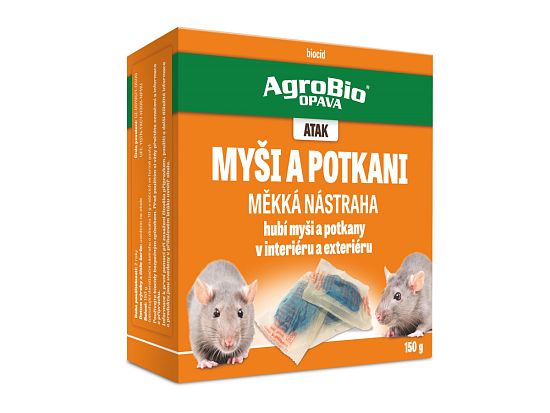 Jed na myši a potkany ATAK Myši a potkany – mäkká nástraha 150 g