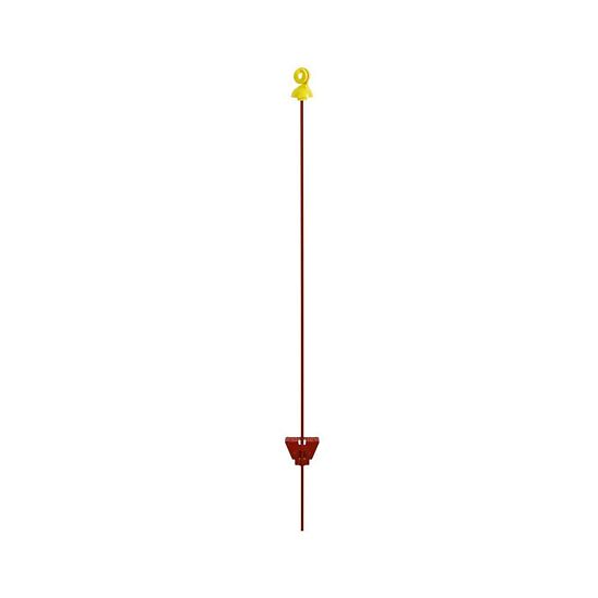 Kovová tyčka s kruhovým izolátorem pro elektrický ohradník - 105 cm