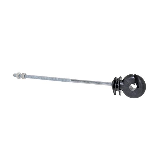 Kruhový izolátor pre nastavené elektrické ohradníky s podperou, dĺžka 20 cm, závit M6 - 10 ks