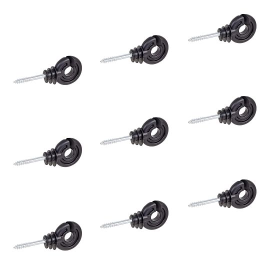 Kruhový izolátor so skrutkou pre elektrický ohradník, vodiče do 12 mm - 100 ks
