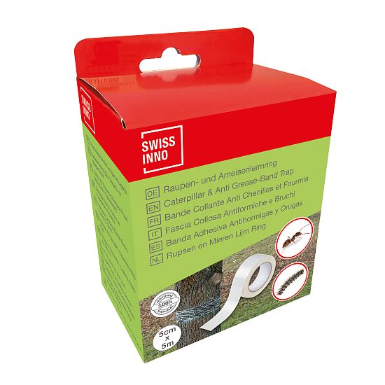 Lepová pasca na kmene ovocných a okrasných stromov proti lezúcemu hmyzu Swissinno 5 m