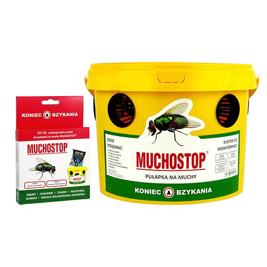 Muchostop kýbliková pasca na muchy s návnadou