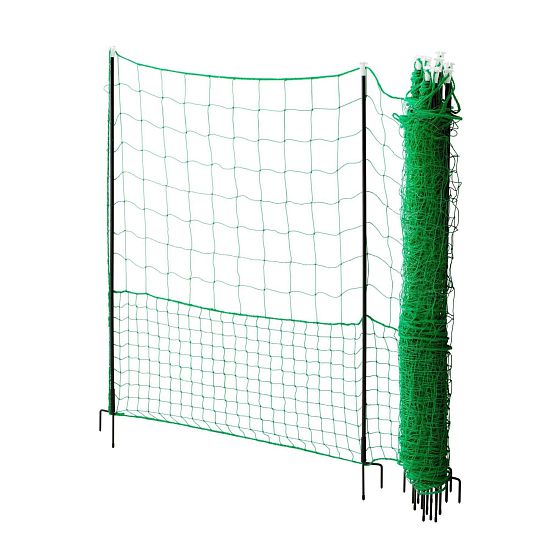 Nevodivá zelená ohradová sieť s bránou pre hydinu, dĺžka 50 m, výška 112 cm