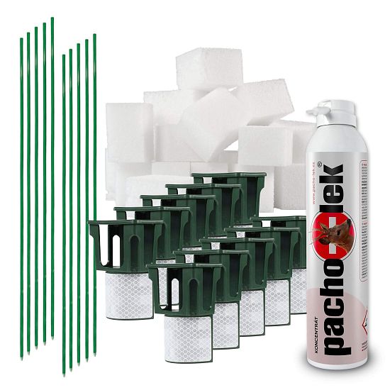 Sada pachový ohrada okolo ciest a diaľnic – adaptér s nosičom pachového ohrady 80 ks + sklolaminátový stĺpik 80 ks