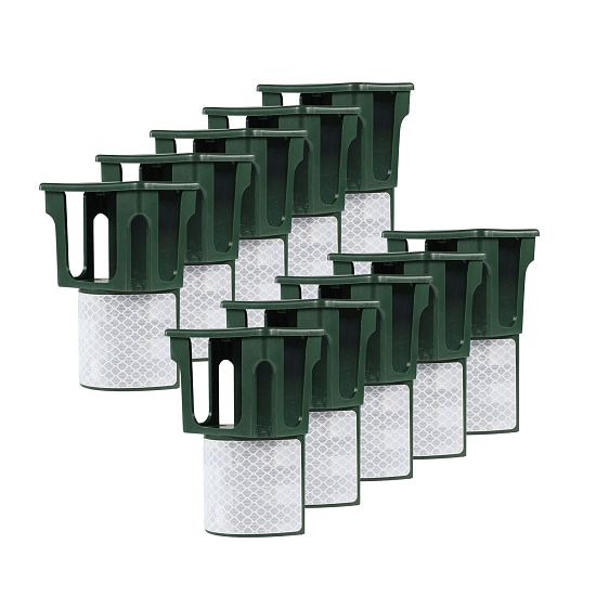 Sada PROFI adaptérov k pachovej ohrade pre nosiče pachovej látky BIO10, s reflexným pásikom – 10 ks