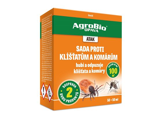 Sada proti kliešťom a komárom Atak 50+50 ml