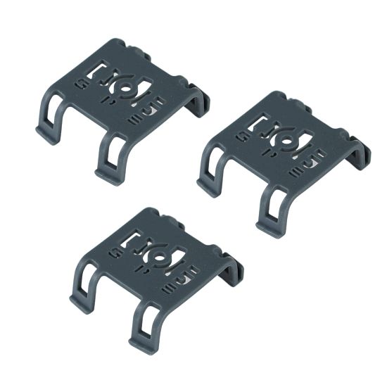 Šedý fixačný klip pre DOG GPS mini - 3 ks