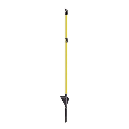 Sklolaminátová tyč na elektrický ohradník 110 cm, pätka a špička, 3 izolátory