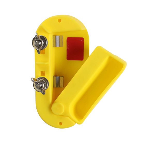 Spínač pre elektrické ohradníky, s kontaktmi z nehrdzavejúcej ocele