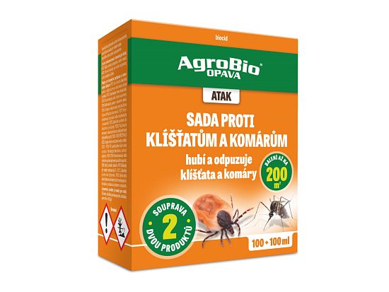Súprava proti kliešťom a komárom Atak 100+100ml