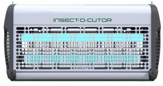 Svetelný elektrický lapač hmyzu Exocutor EX 30 biely - fóliované žiarivky