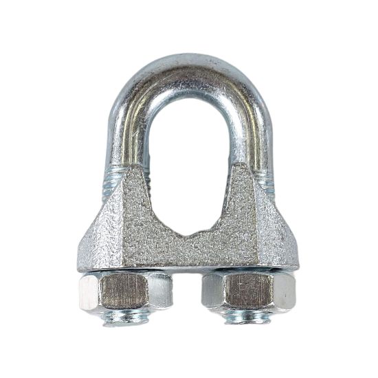 U spojka na laná do 10 mm, pozinkovaná – 5 ks