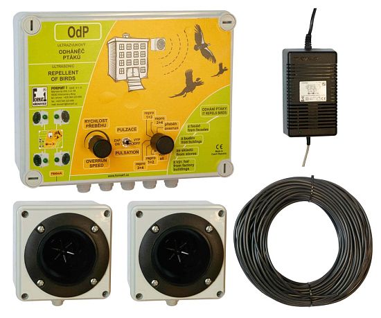 Ultrazvukový plašič vtákov OdP s dvoma reproduktormi